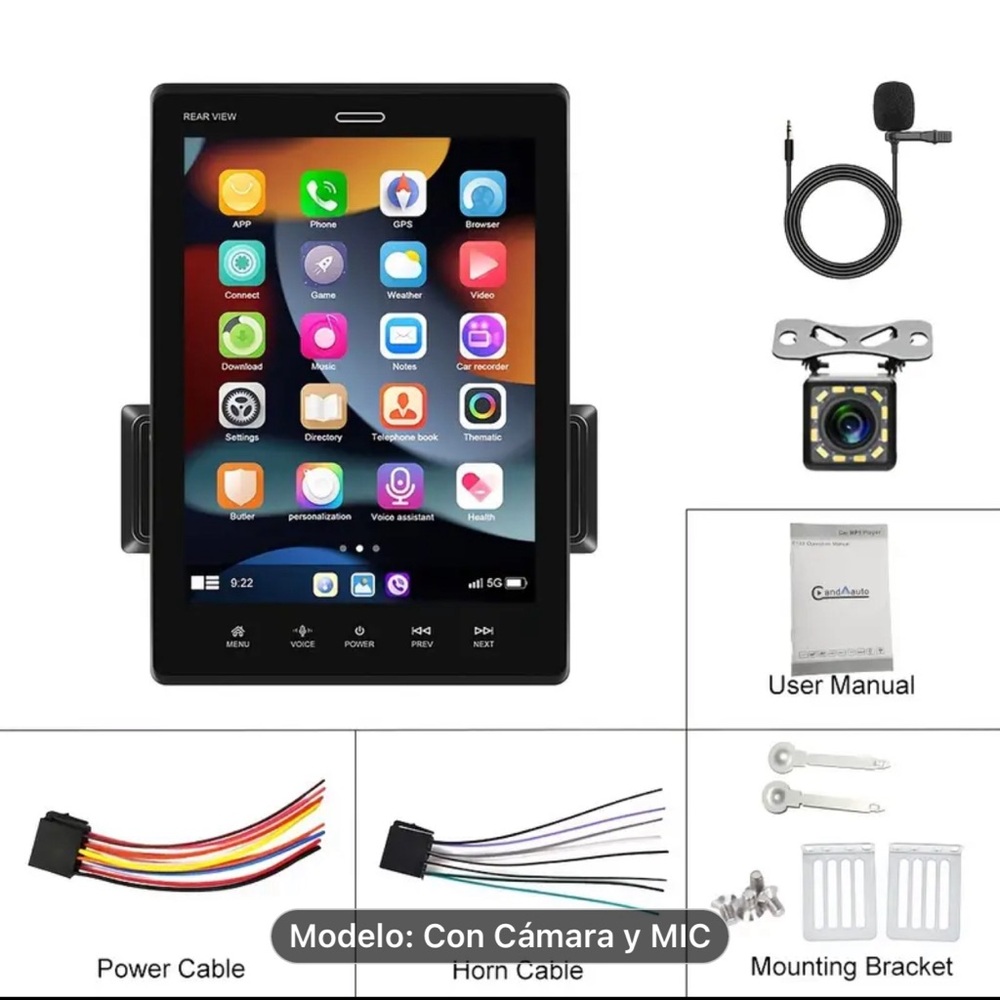 Car Multimedia System with Camera and Mic